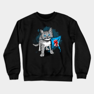 Funny Cute Kitty Kitten Gift For Cat Lovers Crewneck Sweatshirt